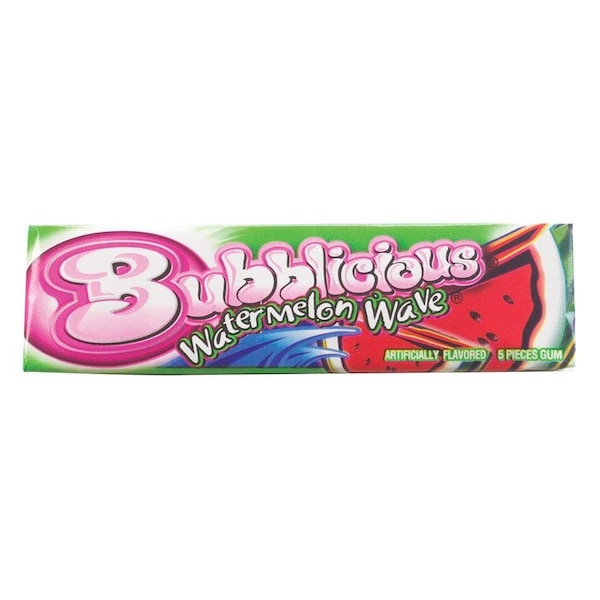 Halls Bubblicious Watermelon Wave Chewing Gum 5 pc 91758 - main